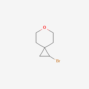 molecular formula C7H11BrO B2463241 1-Bromo-6-oxaspiro[2.5]octane CAS No. 2137575-50-7