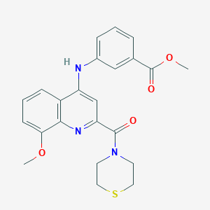 3-chloro-N-(4-{1-[(propylamino)carbonyl]cyclopropyl}phenyl)benzamide