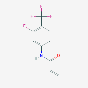 B2463249 N-[3-Fluoro-4-(trifluoromethyl)phenyl]prop-2-enamide CAS No. 2361646-08-2