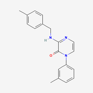 3-((4-methylbenzyl)amino)-1-(m-tolyl)pyrazin-2(1H)-one