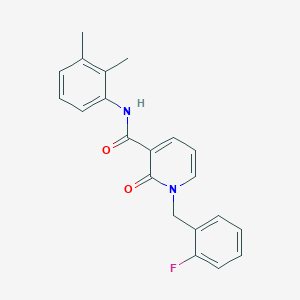 molecular formula C21H19FN2O2 B2463274 N-(2,3-dimethylphenyl)-1-(2-fluorobenzyl)-2-oxo-1,2-dihydropyridine-3-carboxamide CAS No. 946331-66-4