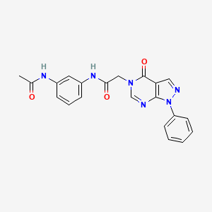 N-(3-acetamidophenyl)-2-(4-oxo-1-phenyl-1H-pyrazolo[3,4-d]pyrimidin-5(4H)-yl)acetamide