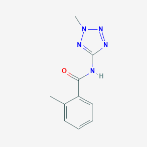 molecular formula C10H11N5O B246330 2-methyl-N-(2-methyl-2H-tetraazol-5-yl)benzamide 