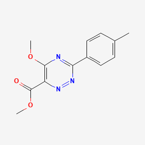 molecular formula C13H13N3O3 B2463320 Methyl 5-methoxy-3-(4-methylphenyl)-1,2,4-triazine-6-carboxylate CAS No. 126542-67-4