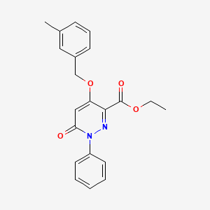 Ethyl 4-[(3-methylphenyl)methoxy]-6-oxo-1-phenylpyridazine-3-carboxylate