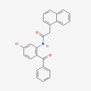 molecular formula C25H18BrNO2 B2463340 N-(2-苯甲酰基-5-溴苯基)-2-(萘-1-基)乙酰胺 CAS No. 324758-40-9