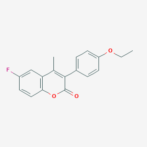 3-(4-Ethoxyphenyl)-6-fluoro-4-methylchromen-2-one