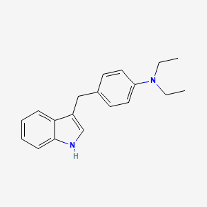 molecular formula C19H22N2 B2463361 N,N-diethyl-4-(1H-indol-3-ylmethyl)aniline CAS No. 134627-71-7