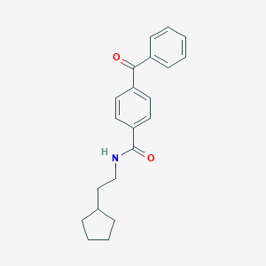 molecular formula C21H23NO2 B246337 4-benzoyl-N-(2-cyclopentylethyl)benzamide 