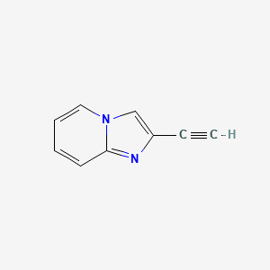 molecular formula C9H6N2 B2463384 2-Ethynylimidazo[1,2-a]pyridine CAS No. 1373337-88-2