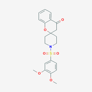 1'-((3,4-Dimethoxyphenyl)sulfonyl)spiro[chroman-2,4'-piperidin]-4-one