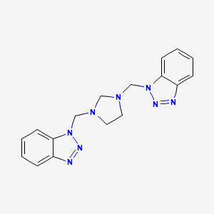 1-{[3-(1H-1,2,3-Benzotriazol-1-ylmethyl)imidazolidin-1-yl]methyl}-1H-1,2,3-benzotriazole