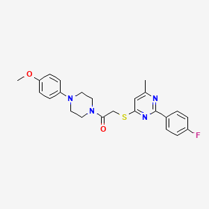 molecular formula C24H25FN4O2S B2463412 1-[(1-methyl-4-pyridin-4-yl-1H-pyrrol-2-yl)carbonyl]-4-phenylpiperazine CAS No. 1189503-63-6