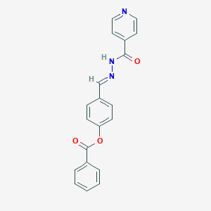 molecular formula C20H15N3O3 B246342 4-(2-Isonicotinoylcarbohydrazonoyl)phenyl benzoate 