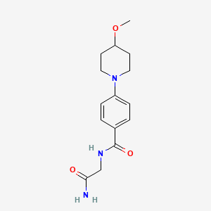 N-(2-amino-2-oxoethyl)-4-(4-methoxypiperidin-1-yl)benzamide