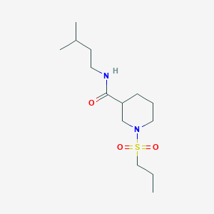 molecular formula C14H28N2O3S B2463435 N-isopentyl-1-(propylsulfonyl)piperidine-3-carboxamide CAS No. 904277-17-4