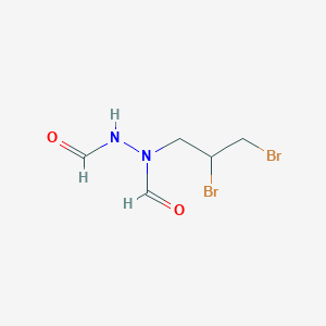 molecular formula C5H8Br2N2O2 B2463448 N-(2,3-二溴丙基)-N'-甲酰甲酰肼 CAS No. 216854-54-5