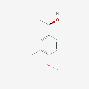 molecular formula C10H14O2 B2463449 (1R)-1-(4-甲氧基-3-甲基苯基)乙醇 CAS No. 1568049-07-9
