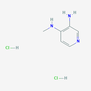 molecular formula C6H11Cl2N3 B2463451 4-N-Methylpyridine-3,4-diamine;dihydrochloride CAS No. 57680-54-3