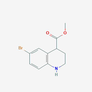 molecular formula C11H12BrNO2 B2463459 6-溴-1,2,3,4-四氢喹啉-4-甲酸甲酯 CAS No. 1508913-34-5