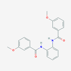 molecular formula C22H20N2O4 B246346 3-methoxy-N-{2-[(3-methoxybenzoyl)amino]phenyl}benzamide 