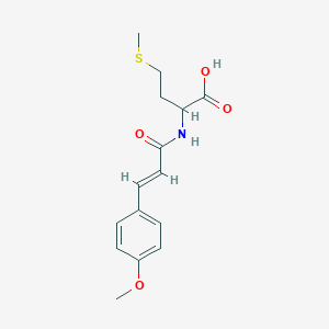2-[[(E)-3-(4-methoxyphenyl)prop-2-enoyl]amino]-4-methylsulfanylbutanoic acid