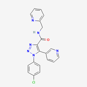 3-{2-[(4-fluorophenyl)sulfonyl]ethyl}-N-(3-methoxybenzyl)-1,2,4-oxadiazole-5-carboxamide