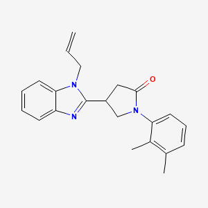 1-(2,3-Dimethylphenyl)-4-(1-prop-2-enylbenzimidazol-2-yl)pyrrolidin-2-one