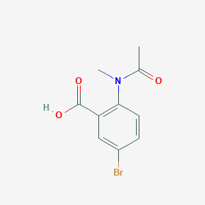 molecular formula C10H10BrNO3 B2463488 5-bromo-2-(N-methylacetamido)benzoic acid CAS No. 860732-60-1