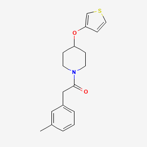 1-(4-(Thiophen-3-yloxy)piperidin-1-yl)-2-(m-tolyl)ethanone