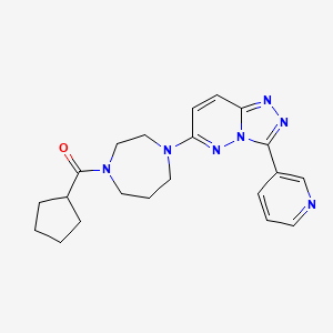 Cyclopentyl-[4-(3-pyridin-3-yl-[1,2,4]triazolo[4,3-b]pyridazin-6-yl)-1,4-diazepan-1-yl]methanone