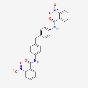 2-nitro-N-[4-[[4-[(2-nitrobenzoyl)amino]phenyl]methyl]phenyl]benzamide