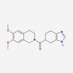 (6,7-dimethoxy-3,4-dihydroisoquinolin-2(1H)-yl)(4,5,6,7-tetrahydro-1H-benzo[d]imidazol-5-yl)methanone