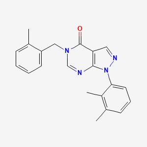 molecular formula C21H20N4O B2463528 1-(2,3-dimethylphenyl)-5-[(2-methylphenyl)methyl]-1H,4H,5H-pyrazolo[3,4-d]pyrimidin-4-one CAS No. 894994-18-4