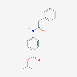 molecular formula C18H19NO3 B246354 Isopropyl 4-[(phenylacetyl)amino]benzoate 