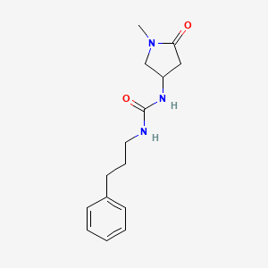 1-(1-Methyl-5-oxopyrrolidin-3-yl)-3-(3-phenylpropyl)urea