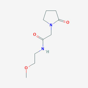 N-(2-methoxyethyl)-2-(2-oxopyrrolidin-1-yl)acetamide