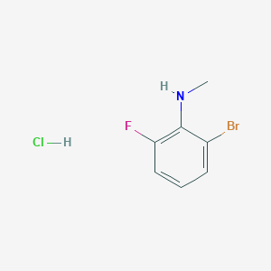 molecular formula C7H8BrClFN B2463557 2-Bromo-6-fluoro-N-methylaniline;hydrochloride CAS No. 2567502-30-9
