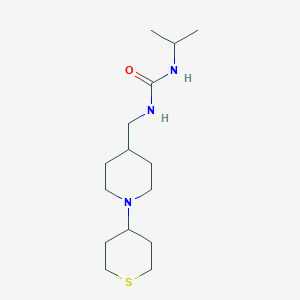 1-isopropyl-3-((1-(tetrahydro-2H-thiopyran-4-yl)piperidin-4-yl)methyl)urea