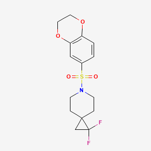 6-(2,3-Dihydro-1,4-benzodioxine-6-sulfonyl)-1,1-difluoro-6-azaspiro[2.5]octane
