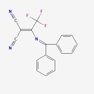 2-[1-(Benzhydrylideneamino)-2,2,2-trifluoroethylidene]propanedinitrile