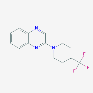 molecular formula C14H14F3N3 B2463612 2-[4-(Trifluoromethyl)piperidin-1-yl]quinoxaline CAS No. 2415517-53-0