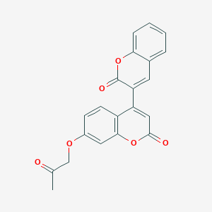 4-(2-Oxochromen-3-yl)-7-(2-oxopropoxy)chromen-2-one