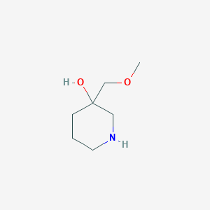 molecular formula C7H15NO2 B2463616 3-(Methoxymethyl)piperidin-3-ol CAS No. 1507718-25-3