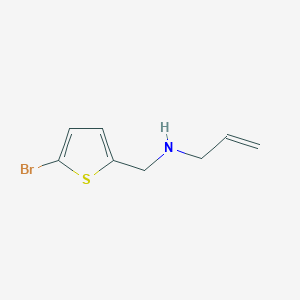 molecular formula C8H10BrNS B2463627 N-[(5-bromothiophen-2-yl)methyl]prop-2-en-1-amine CAS No. 851452-55-6