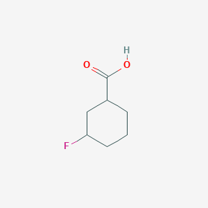 molecular formula C7H11FO2 B2463633 3-Fluorocyclohexane-1-carboxylic acid CAS No. 888970-80-7