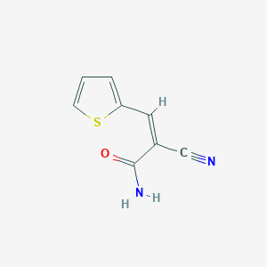 molecular formula C8H6N2OS B2463646 (2Z)-2-cyano-3-(2-thienyl)prop-2-enamide CAS No. 54688-95-8