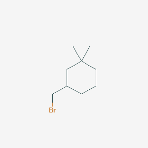 molecular formula C9H17Br B2463668 3-(Bromomethyl)-1,1-dimethylcyclohexane CAS No. 855411-65-3