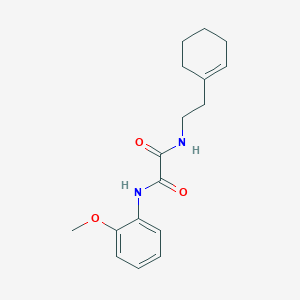 molecular formula C17H22N2O3 B2463677 N-[2-(cyclohexen-1-yl)ethyl]-N'-(2-methoxyphenyl)oxamide CAS No. 433239-66-8
