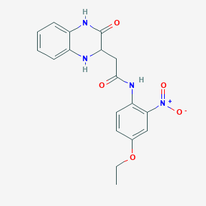 N-(4-ethoxy-2-nitrophenyl)-2-(3-oxo-1,2,3,4-tetrahydroquinoxalin-2-yl)acetamide